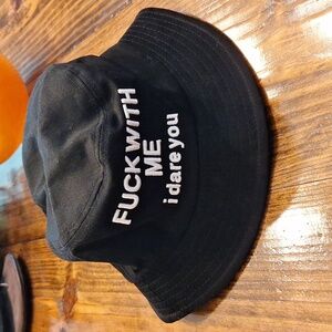 Nwt Di Snap Back F With me I dare you Bucket Hat